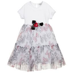 موناليزا-Teen White Tiered Bow Dress | Childrensalon Outlet