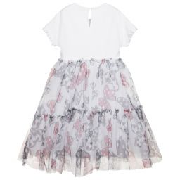 موناليزا-Teen White Tiered Bow Dress | Childrensalon Outlet