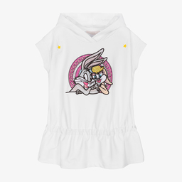 Monnalisa-White Bugs Bunny & Lola Top | Childrensalon Outlet