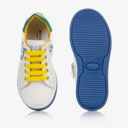 موناليزا-حذاء ترينرز جلد صناعي لون أبيض | Childrensalon Outlet