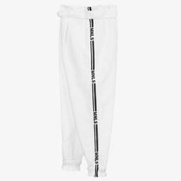 Monnalisa-Белые хлопковые брюки | Childrensalon Outlet