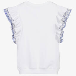 Monnalisa-White Disney© Tinkerbell Top | Childrensalon Outlet
