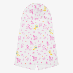 Monnalisa-Белое полотенце с Твити (118см) | Childrensalon Outlet