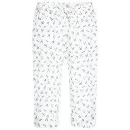 Moon et Miel-Baby Girls Bird Print Trousers  | Childrensalon Outlet