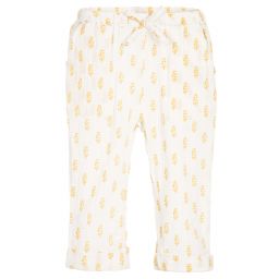 Moon et Miel-Baby Girls Ivory & Gold Trousers | Childrensalon Outlet