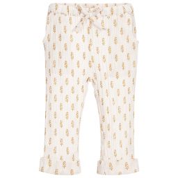 Moon et Miel-Baby Girls Pink & Gold Trousers | Childrensalon Outlet