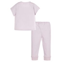 Moon et Miel-Lilac Purple Baby Trousers Set | Childrensalon Outlet