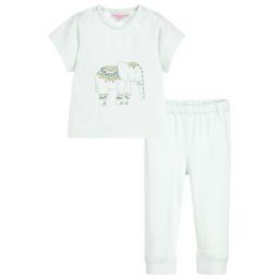 Moon et Miel-Pale Green Baby Trousers Set | Childrensalon Outlet