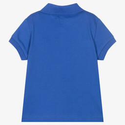 Moschino Baby-Baby Boys Blue Double Smiley Polo Shirt | Childrensalon Outlet