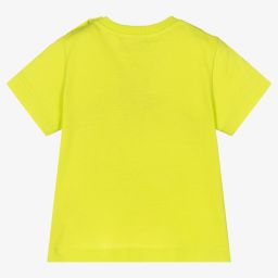 Moschino Малыши-Зеленая хлопковая футболка для малышей | Childrensalon Outlet