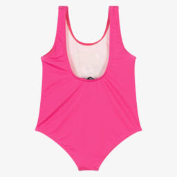 Moschino-Baby Girls Pink Teddy Bear Swimsuit | Childrensalon Outlet