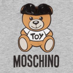 موسكينو Baby-أوفرول رومبر قطن جيرسي لون رمادي للأطفال | Childrensalon Outlet