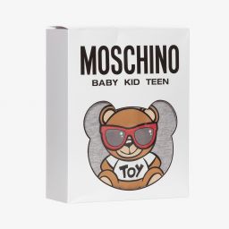 موسكينو Baby-أوفرول رومبر قطن جيرسي لون رمادي للأطفال | Childrensalon Outlet