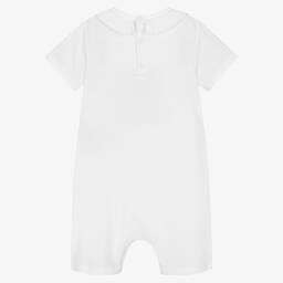 Moschino Малыши-Белый песочник с медвежонком | Childrensalon Outlet