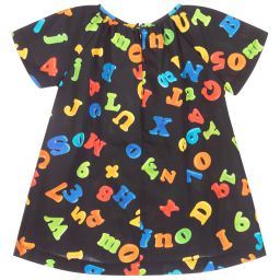 Moschino Baby-Black Cotton Dress | Childrensalon Outlet