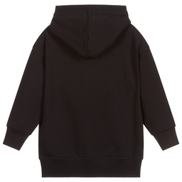 Moschino Kid-Teen-Black Cotton Logo Hoodie | Childrensalon Outlet