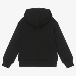 Moschino Kid-Teen-Black Cotton Teddy Bear Hoodie | Childrensalon Outlet