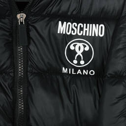 موسكينو Kid-Teen-جاكيت هودي لون أسود | Childrensalon Outlet