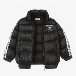 موسكينو Kid-Teen-جاكيت هودي لون أسود | Childrensalon Outlet