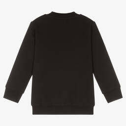 موسكينو Baby-سويتشيرت قطن جيرسي لون أسود للأطفال | Childrensalon Outlet