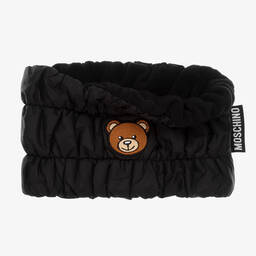 Moschino Кид-Тин-Черная шапка и снуд | Childrensalon Outlet