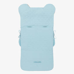 Moschino Baby-Blue Cotton Logo Nest (77cm) | Childrensalon Outlet