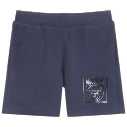 Moschino Малыши-Blue Cotton Piqué Shorts | Childrensalon Outlet