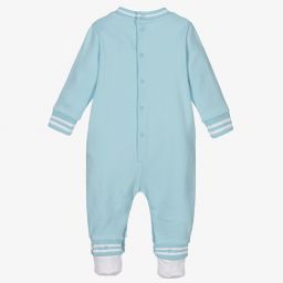 Moschino Малыши-Голубой хлопковый комбинезон с медвежонком для малышей | Childrensalon Outlet