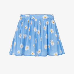 Moschino-تنورة زهرة الأقحوان الزرقاء للبنات | Childrensalon Outlet