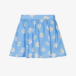Moschino-تنورة زهرة الأقحوان الزرقاء للبنات | Childrensalon Outlet