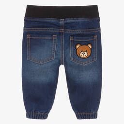 موسكينو Baby-جينز قطن دنيم لون أزرق داكن للأطفال | Childrensalon Outlet