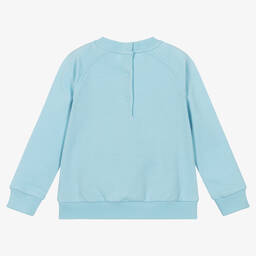 موسكينو Baby-Blue Teddy Bear Logo Sweatshirt | Childrensalon Outlet