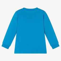 Moschino Малыши-Синий топ с фото медвежат | Childrensalon Outlet