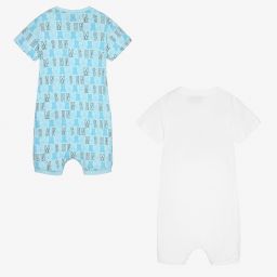 Moschino Малыши-Голубой и белый песочники | Childrensalon Outlet