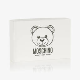 Moschino-طقم شورت قطني بيج للأولاد مع دب | Childrensalon Outlet