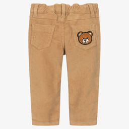 Moschino Baby-Boys Beige Corduroy Trousers | Childrensalon Outlet