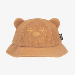 Moschino Baby-Boys Beige Fleece Bucket Hat | Childrensalon Outlet