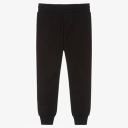 Moschino Кид-Тин-Boys Black Cotton Logo Joggers | Childrensalon Outlet