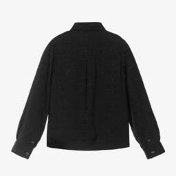 موسكينو Kid-Teen-قميص فسكوز جاكار لون أسود للأولاد | Childrensalon Outlet