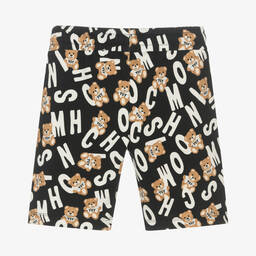 Moschino Kid-Teen-Boys Black Teddy Bear Shorts | Childrensalon Outlet