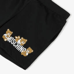 Moschino-شورت أسود للأولاد بطبعة دمية دب | Childrensalon Outlet