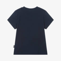 Moschino-Boys Blue Bear Emblem Shirt | Childrensalon Outlet