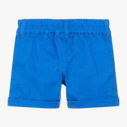 Moschino Малыши-Boys Blue Cotton Teddy Bear Logo Shorts | Childrensalon Outlet