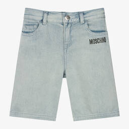 Moschino Кид-Тин-Boys Blue Denim Shorts | Childrensalon Outlet