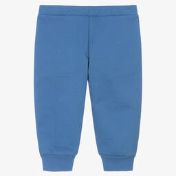 Moschino Малыши-Boys Blue Organic Cotton Logo Joggers | Childrensalon Outlet