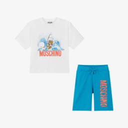 Moschino-Boys Cotton Surfing Bear Set | Childrensalon Outlet