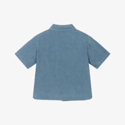 Moschino-Boys Delightful Denim Print Shirt | Childrensalon Outlet