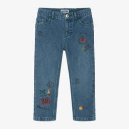 Moschino Кид-Тин-Boys Denim Blue Teddy Jeans | Childrensalon Outlet