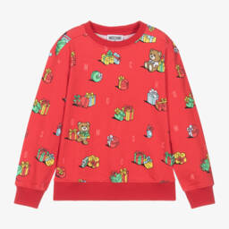Moschino Kid-Teen-Boys Festive Teddy Sweatshirt | Childrensalon Outlet