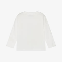 Moschino Baby-Boys Ivory Bear Cotton T-Shirt | Childrensalon Outlet